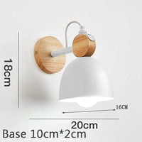Lampe de chevet Murale Bois - Luminosité Naturelle | Marco Lucetti E blanc / Sans Ampoule