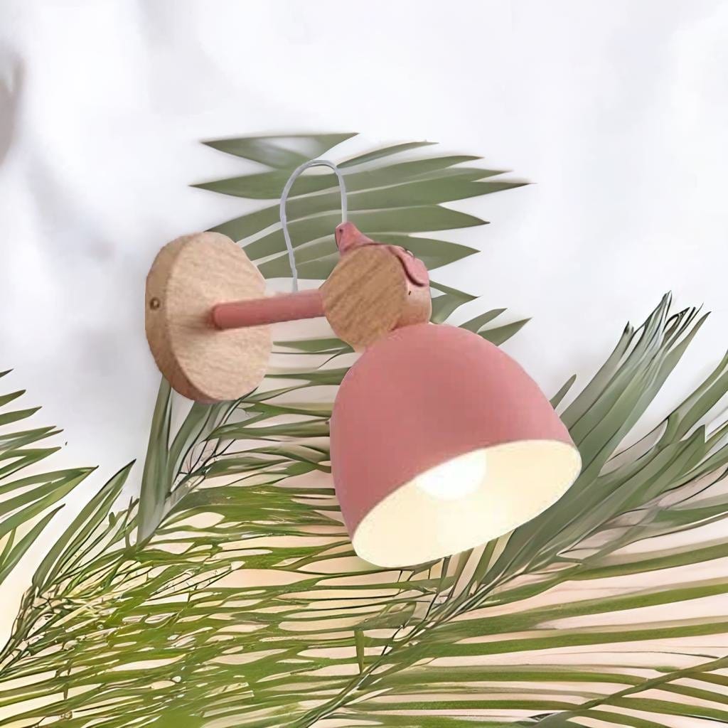 Lampe de chevet Murale Bois - Luminosité Naturelle | Marco Lucetti E rose / Blanc Froid