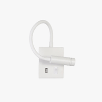 Lampe de chevet murale design nordique LED avec port USB et interrupteur | Marco Lucetti