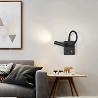 Lampe de chevet murale design nordique LED avec port USB et interrupteur | Marco Lucetti