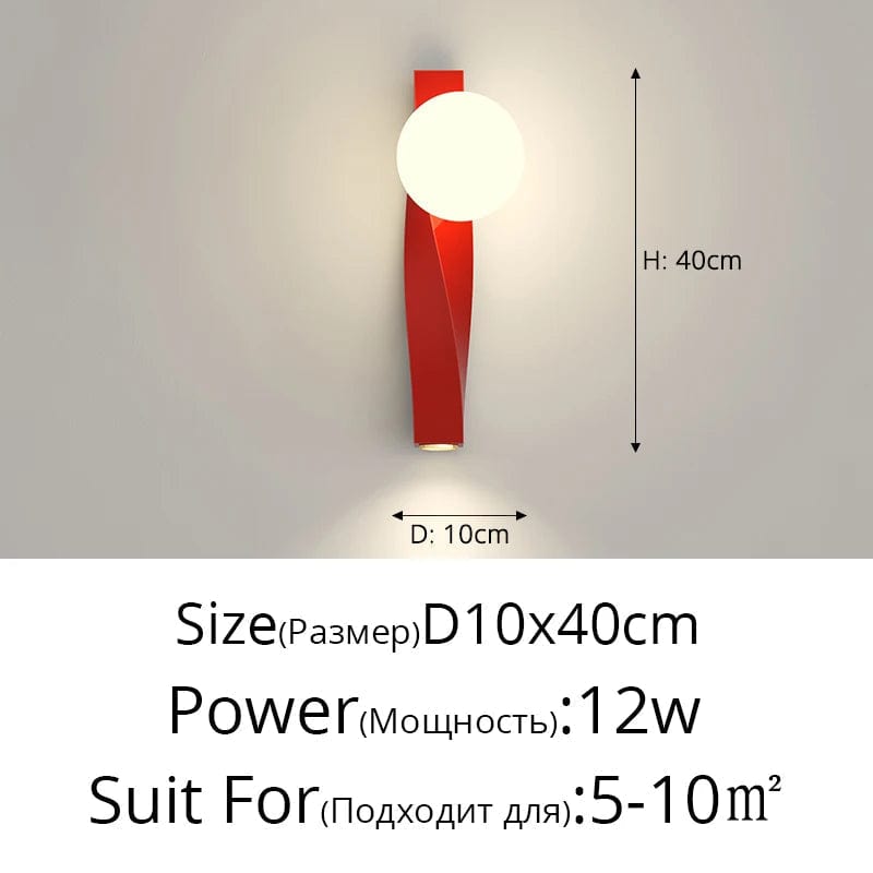 Lampe de chevet murale en U Anti Lumière Bleue Minimaliste | Marco Lucetti