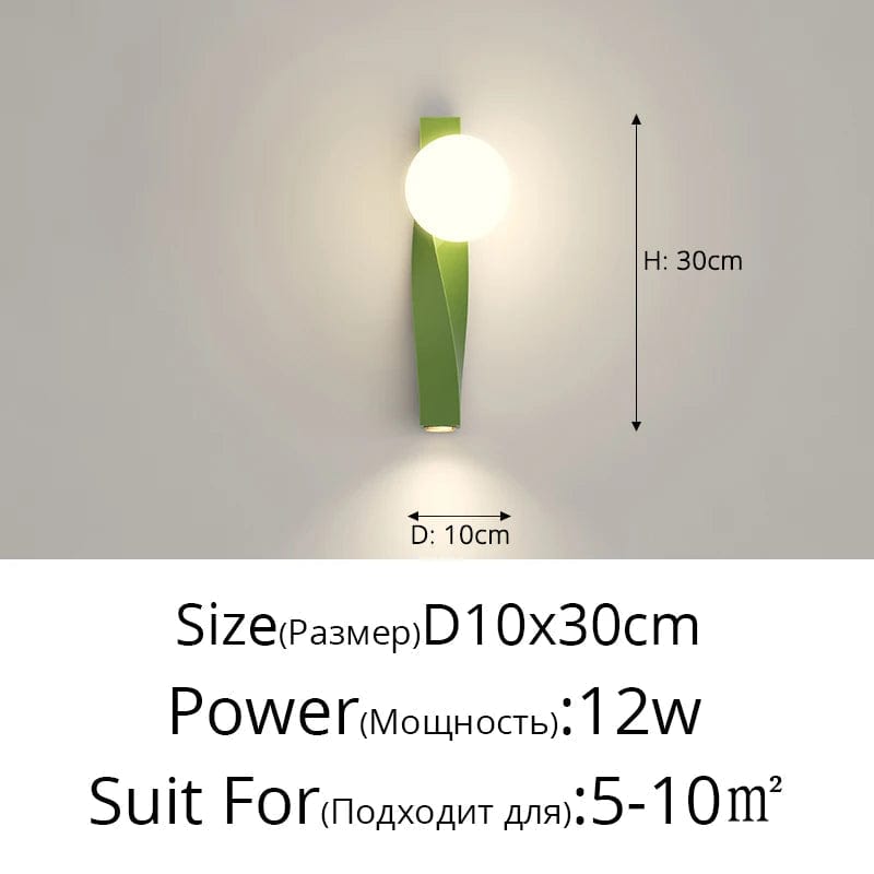 Lampe de chevet murale en U Anti Lumière Bleue Minimaliste | Marco Lucetti