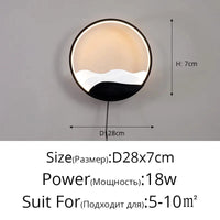 Lampe de chevet murale LED EcoLight pour lit mezzanine                                | Marco Lucetti A Noir D28x7cm 18W / Blanc chaud (2700-3500K)