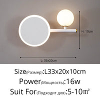 Lampe de chevet murale LED EcoLight pour lit mezzanine