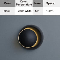 Lampe de Chevet Murale - LuneLux | Marco Lucetti Noir Chaud