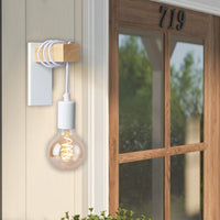 Lampe de chevet Murale Vintage Bois - Raylan | Marco Lucetti