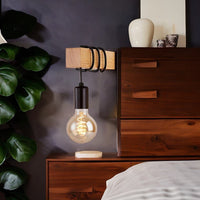 Lampe de chevet Murale Vintage Bois - Raylan | Marco Lucetti Style B