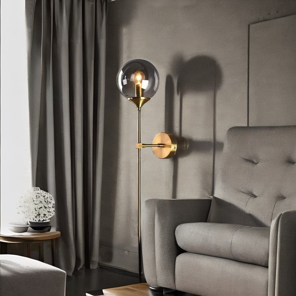 Lampe de Chevet Murale Vintage - Éclaireuse | Marco Lucetti Fumée