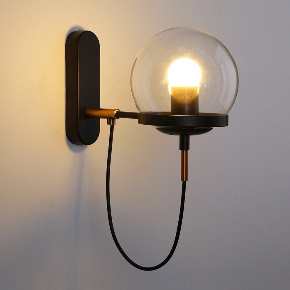 Lampe de Chevet Murale Vintage - Lume | Marco Lucetti Noir / Lumière Chaleureuse