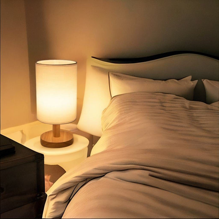 Lampe de Chevet Nordique Bois - LumiLuxe | Marco Lucetti