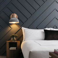 Lampe de chevet nordique en bois moderne avec applique murale  dirigée pour chambre et salon. | Marco Lucetti