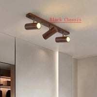 Lampe de chevet nordique LED multi-têtes en noyer - Édition exclusive | Marco Lucetti