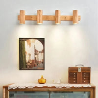 Lampe de chevet nordique LED multi-têtes en noyer - Édition exclusive | Marco Lucetti