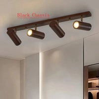 Lampe de chevet nordique LED multi-têtes en noyer - Édition exclusive | Marco Lucetti