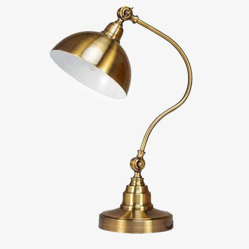 Lampe à LED dorée "Punk Rustique"