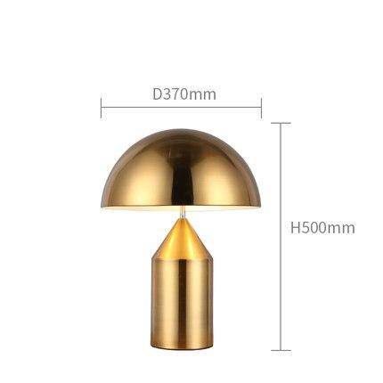 Lampe de chevet ou bureau design : Champignon Room | Marco Lucetti Doré - Grande