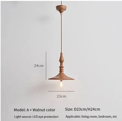 Lampe de chevet rétro en bois style japonais pour bars et restaurants