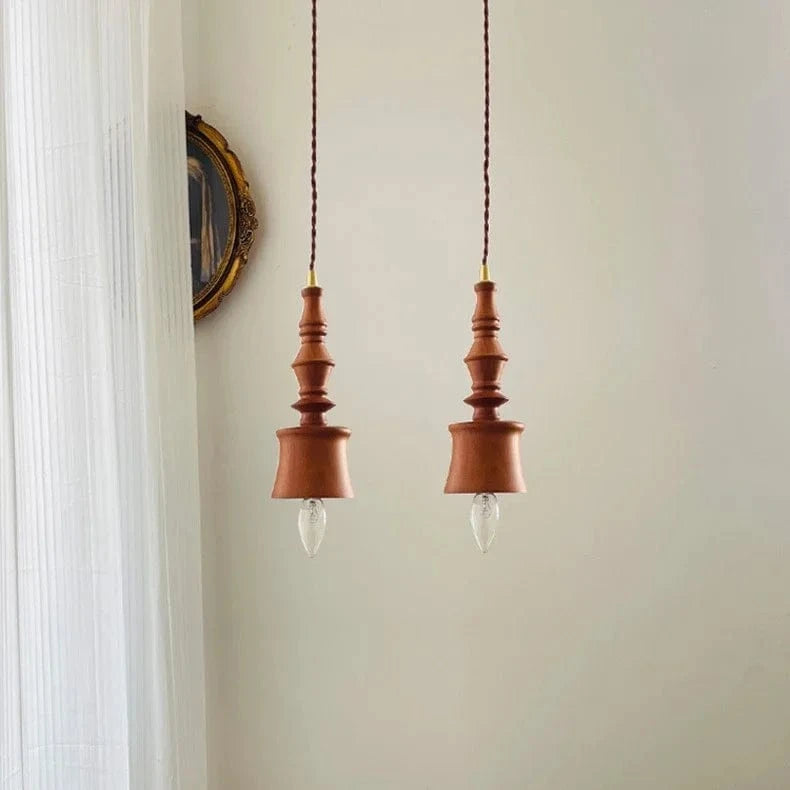 Lampe de chevet rétro en bois style japonais pour bars et restaurants | Marco Lucetti