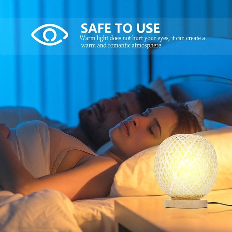 Lampe de chevet Ronde Bambou - Éclativi | Marco Lucetti