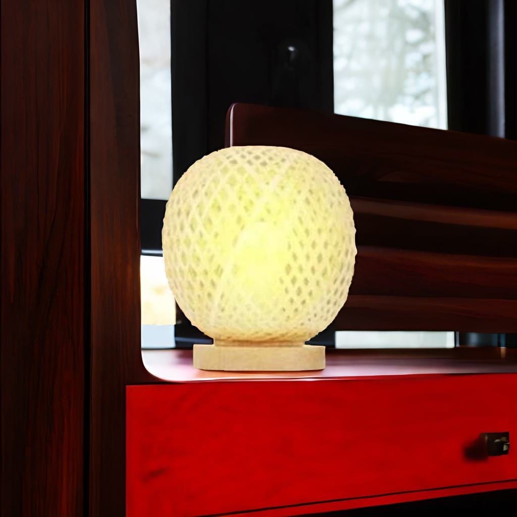 Lampe de chevet Ronde Bambou - Éclativi | Marco Lucetti