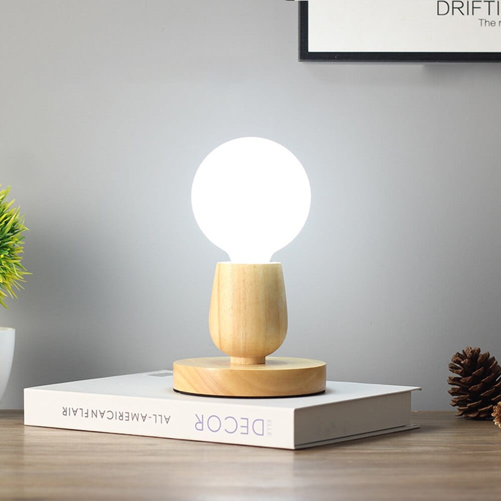 Lampe de Chevet Ronde Bois - Lumilica | Marco Lucetti