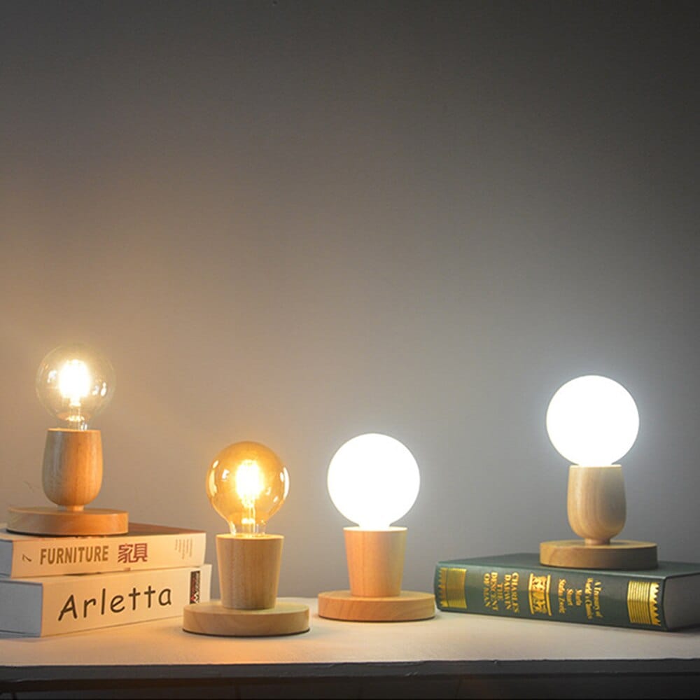 Lampe de Chevet Ronde Bois - Lumilica | Marco Lucetti