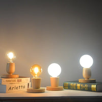 Lampe de Chevet Ronde Bois - Lumilica | Marco Lucetti