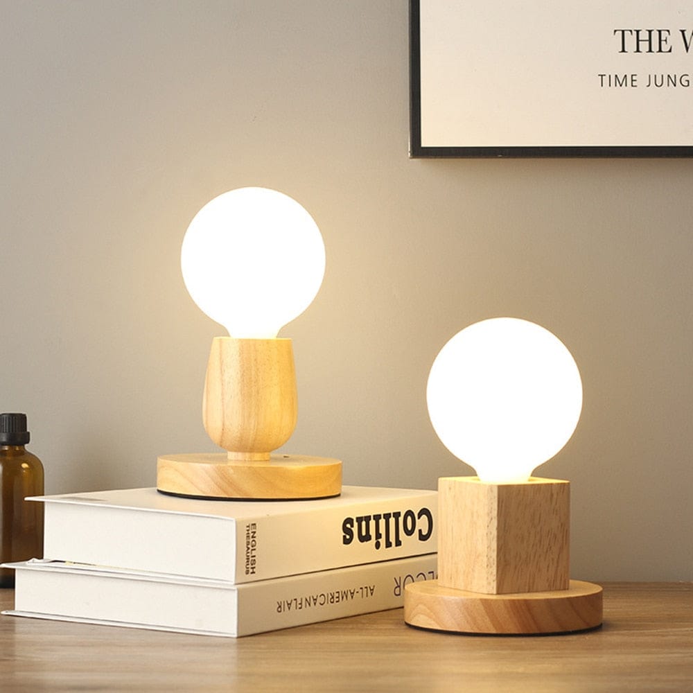 Lampe de Chevet Ronde Bois - Lumilica | Marco Lucetti
