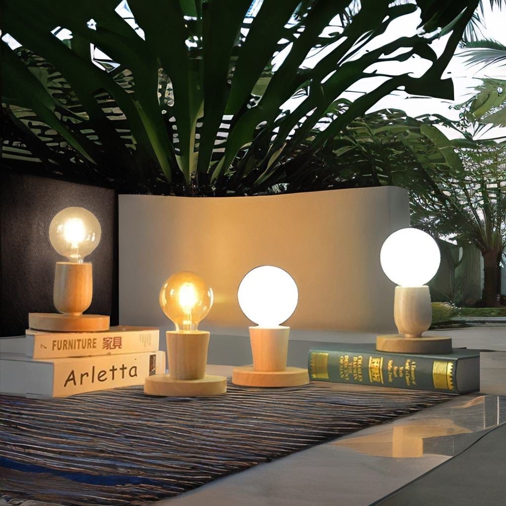 Lampe de Chevet Ronde Bois - Lumilica | Marco Lucetti