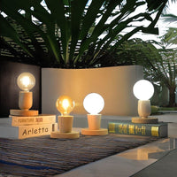 Lampe de Chevet Ronde Bois - Lumilica | Marco Lucetti