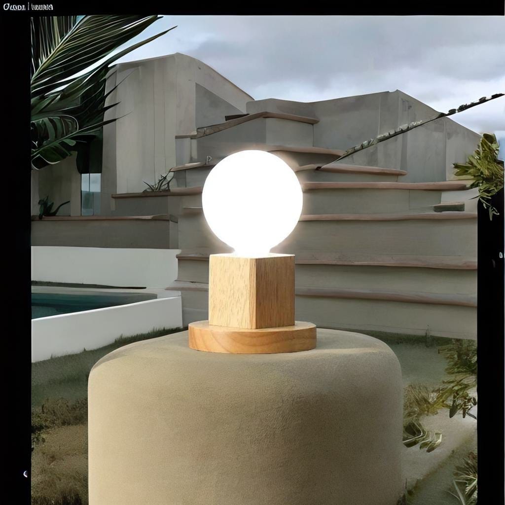 Lampe de Chevet Ronde Bois - Lumilica | Marco Lucetti A