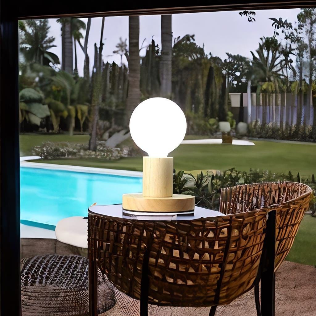 Lampe de Chevet Ronde Bois - Lumilica | Marco Lucetti C