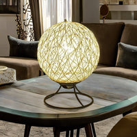 Lampe de Chevet Ronde Bois - LuminoPlanet | Marco Lucetti Blanc