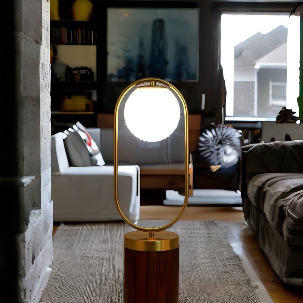 Lampe de Chevet Ronde - Dorée Éclatante | Marco Lucetti