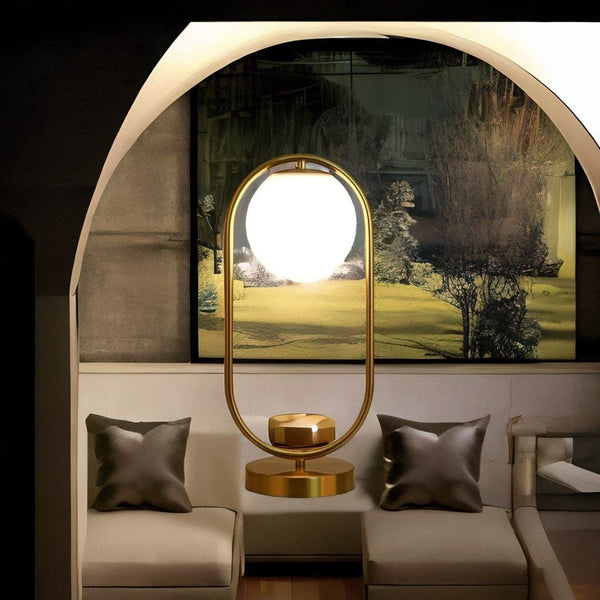 Lampe de Chevet Ronde - Dorée Éclatante | Marco Lucetti Froide