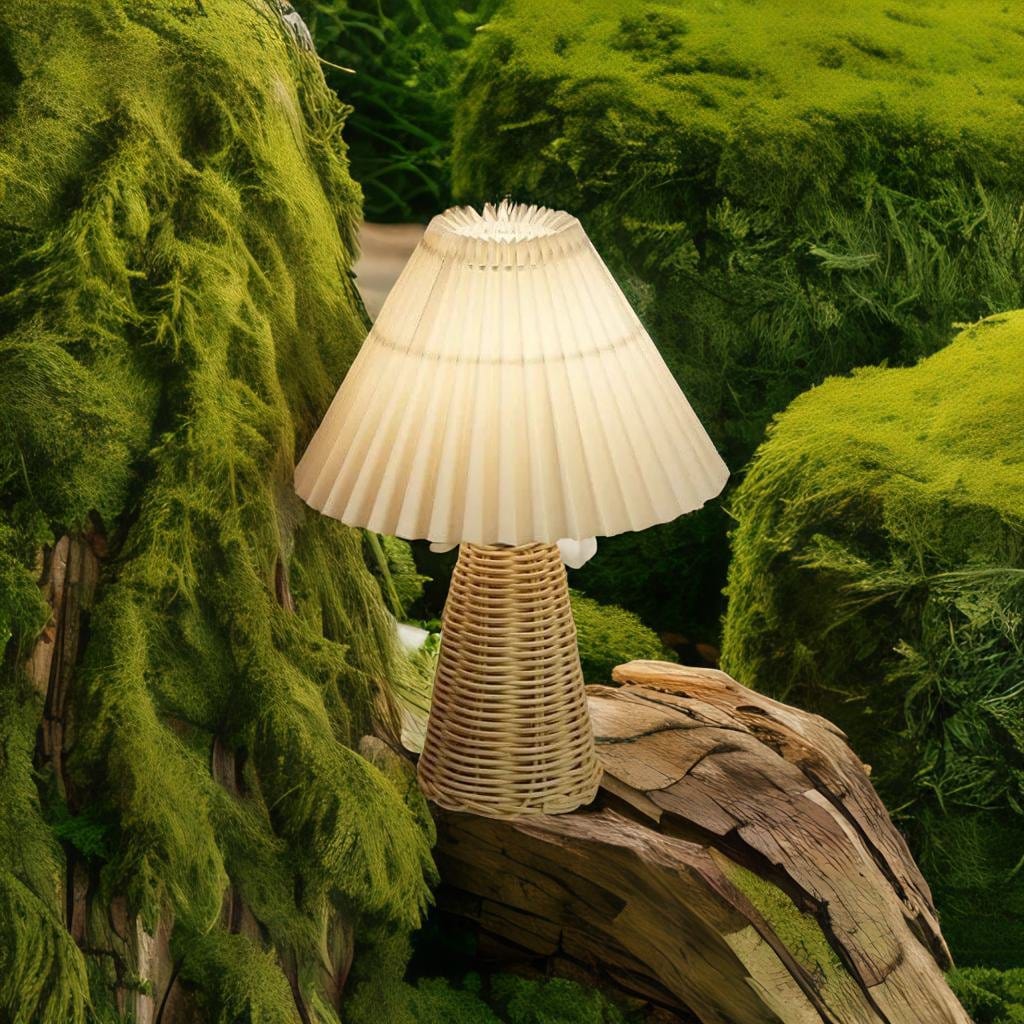 Lampe de Chevet Rotin - Lucentra | Marco Lucetti Blanc