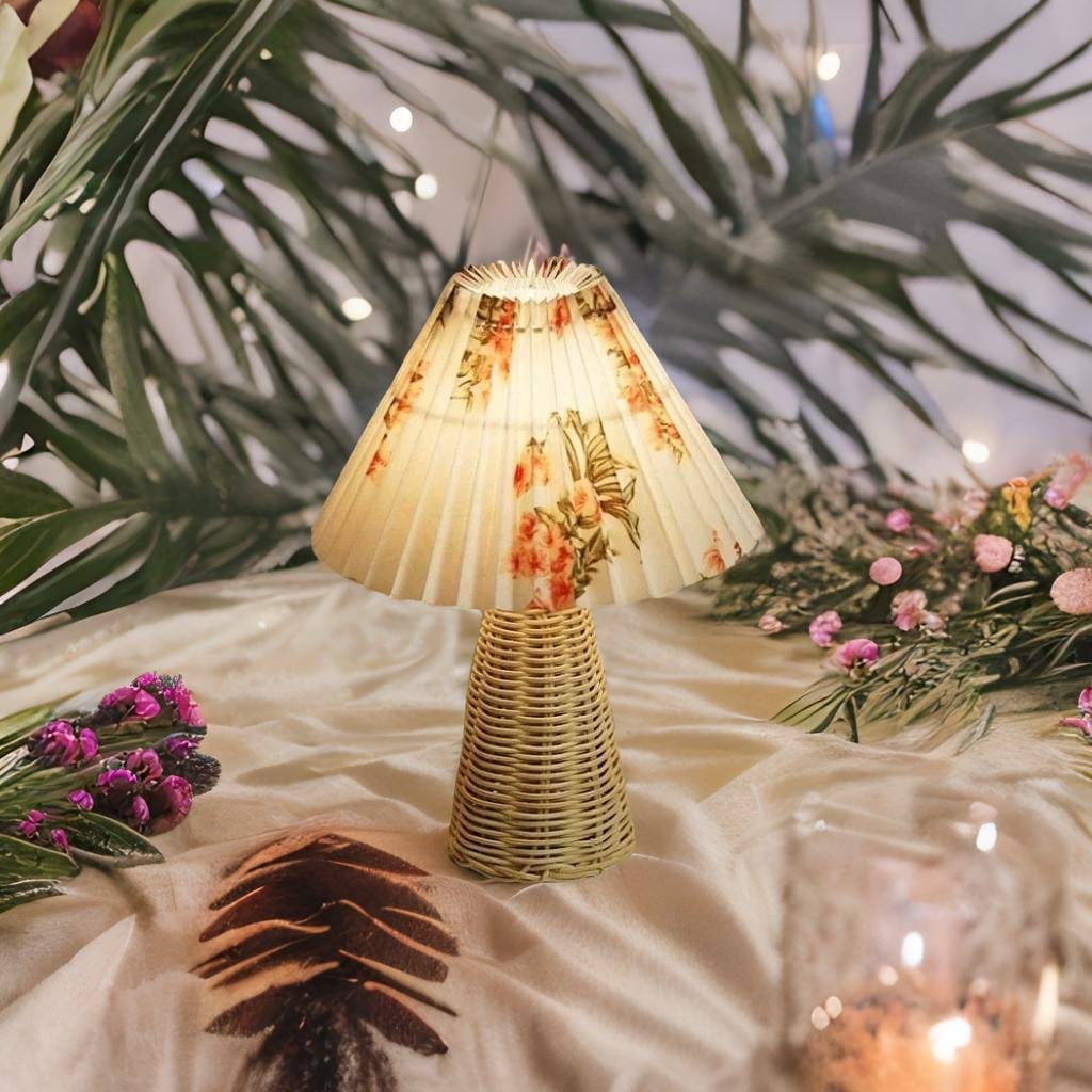 Lampe de Chevet Rotin - Lucentra | Marco Lucetti Fleur