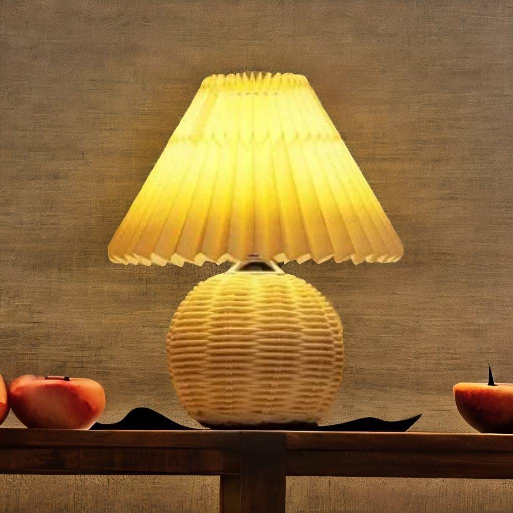 Lampe de chevet Rotin - Luminelluxe | Marco Lucetti