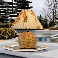 Lampe de chevet Rotin - Luminelluxe | Marco Lucetti Fleur