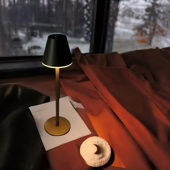 Lampe de Chevet Sans Fil Design - Luxe Illuminateur | Marco Lucetti Noir
