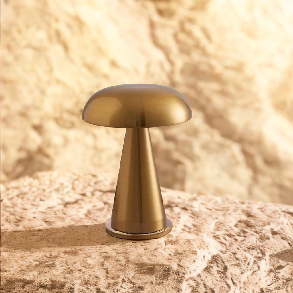 Lampe de chevet sans fil Rétro - Dôme | Marco Lucetti Or