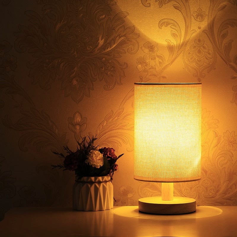 Lampe de chevet Scandinave Bois - Lumeo | Marco Lucetti Lin Jaune