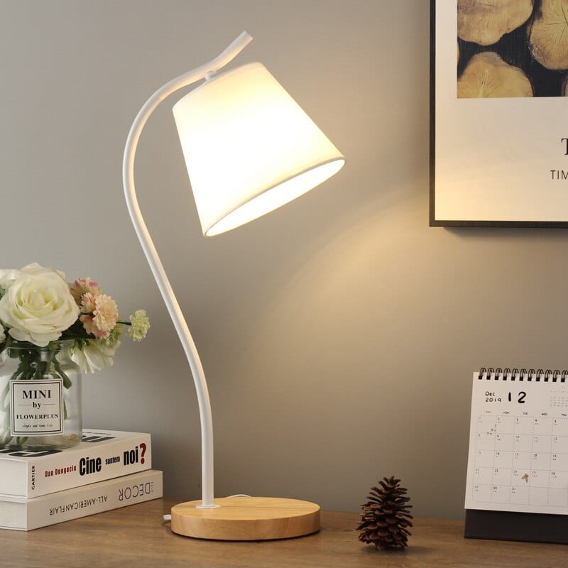 Lampe de chevet Scandinave Bois - Nordic Glow | Marco Lucetti Blanc / Froid