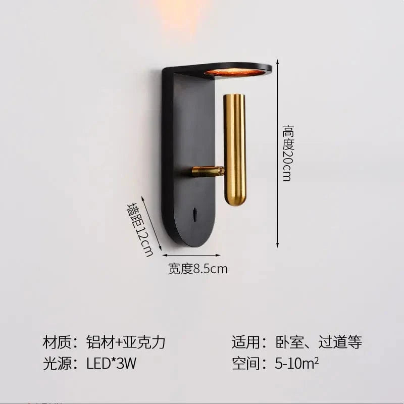 Lampe de chevet stylée | Marco Lucetti Noir / Blanc chaud (2700-3500K)