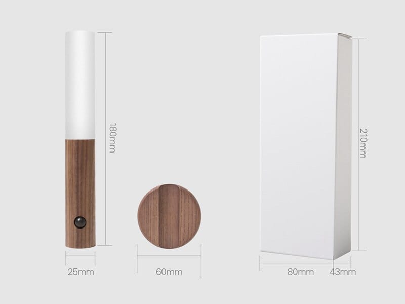 Lampe de Chevet Tactile en Bois - Luminosa | Marco Lucetti