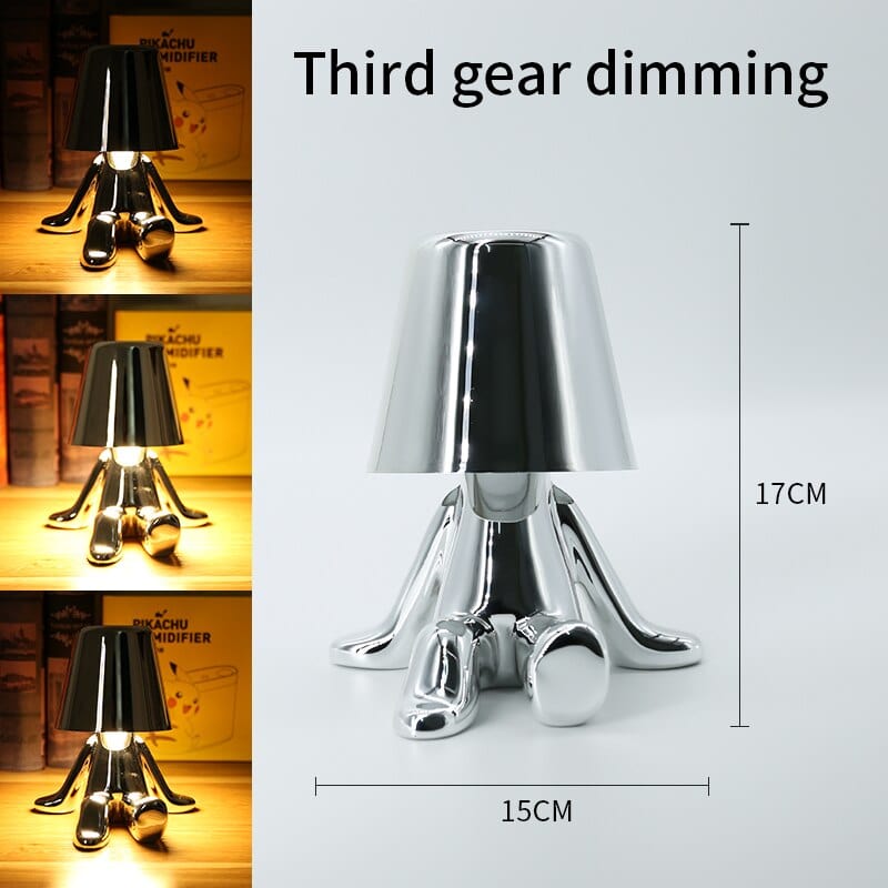 Lampe de Chevet Vintage Métal - Silver Luxe | Marco Lucetti