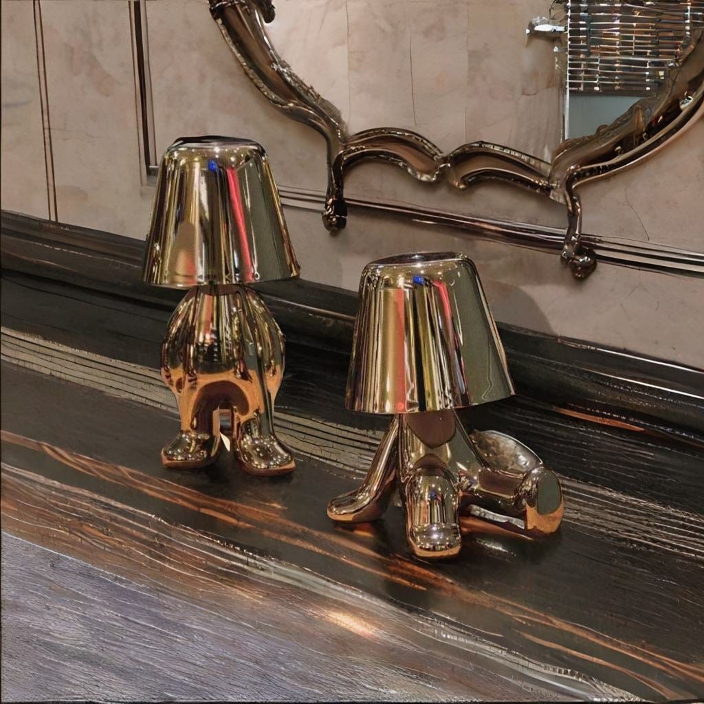 Lampe de Chevet Vintage Métal - Silver Luxe | Marco Lucetti