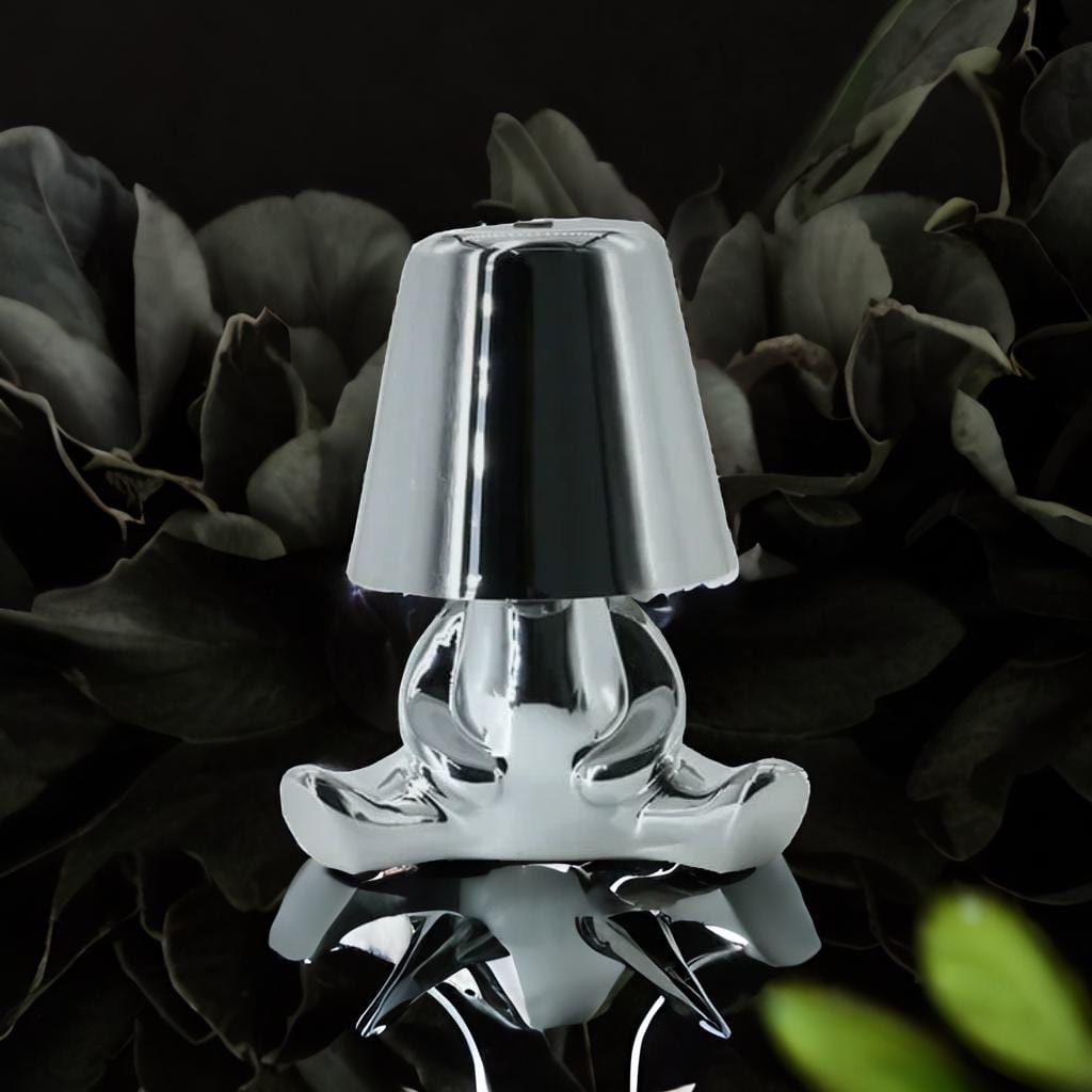Lampe de Chevet Vintage Métal - Silver Luxe | Marco Lucetti Monsieur Argent A