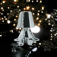 Lampe de Chevet Vintage Métal - Silver Luxe | Marco Lucetti Monsieur Argent C