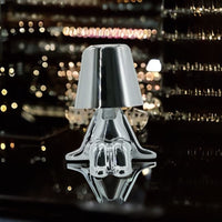Lampe de Chevet Vintage Métal - Silver Luxe | Marco Lucetti Monsieur Argent D